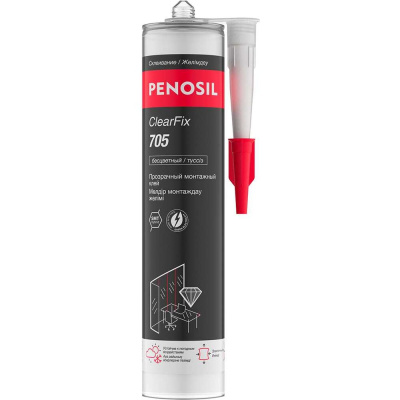 Клей гибридный прозрачный PENOSIL ClearFix 705 280 мл бесцветный