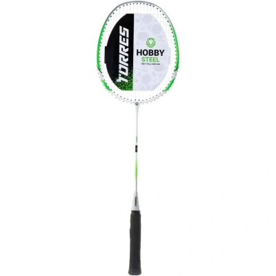 Ракетка бадм TORRES Hobby1,д/нач,стал. стерж и обод,со струнами,зел/BD23504