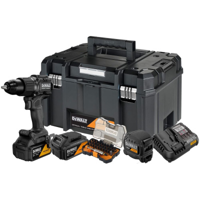 Ударная дрель-шуруповерт Dewalt McLaren Limited Edition DCD86MM2KT, 18 В, 2000 об/мин, с 2 АКБ 4 Ач и ЗУ