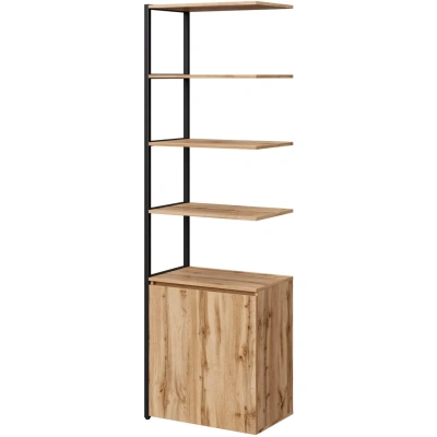 Полустеллаж для документов K-Loft 241H027 645х400х2105 дуб натур/черный