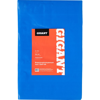 Тент 3х6м, 180г/м2, синий Gigant TENT-09