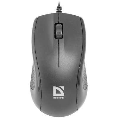 Мышь проводная DEFENDER Optimum MB-160, USB, 2 кнопки + 1 колесо-кнопка, оптическая, черная, 52160
