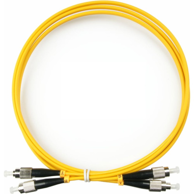 Оптический патч-корд TopLAN дуплексный, FC/UPC-FC/UPC, SM 9/125, 7 м