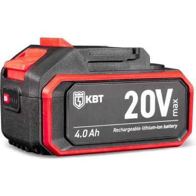 Аккумулятор КВТ 20В, 4.0Ач, Li-Ion B20-Li40A серия ПРОФИ