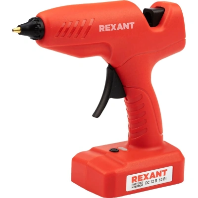 Пистолет клеевой аккумуляторный REXANT, 60Вт, d11 мм, 'ЭКСПЕРТ' (12-1553)