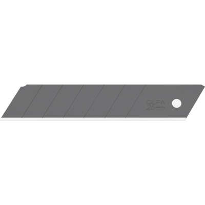 Лезвие сегментированное OLFA Excel Black 20 шт, 25 мм в пластиковом кейсе OL-HBB-20