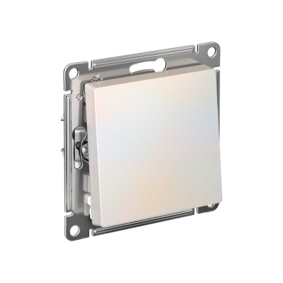 Механизм Systeme Electric (ранее Schneider Electric) серии AtlasDesign в цвете жемчуг переключателя 1-клавишного