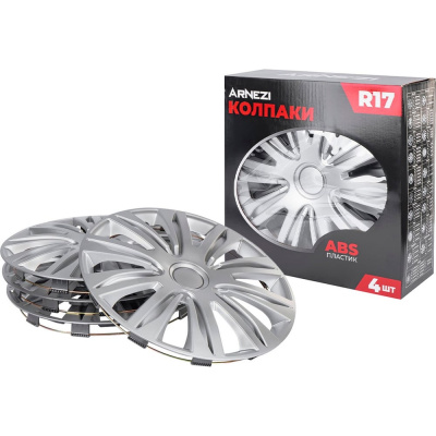 Колпаки Arnezi R17 Galaxy 4шт (серебристые) ABS-пластик
