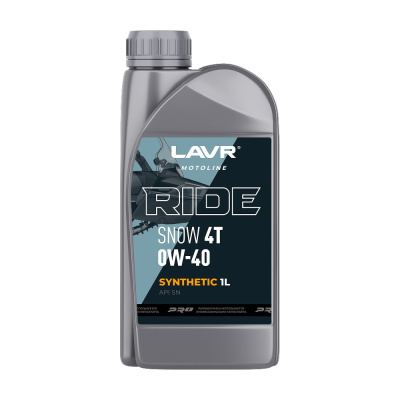 Моторное масло LAVR MOTO RIDE SNOW 4T 0W40 SN, 1 л