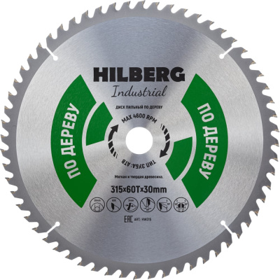Диск пильный Hilberg Industrial Дерево (315x30 мм; 60Т)