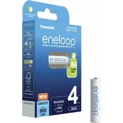 Аккумулятор Panasonic eneloop BK-4MCDE/4BE 800mAh AAA R03 BL4