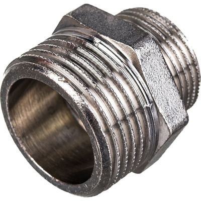 Переходной никелированный ниппель STOUT НН 1X3/4