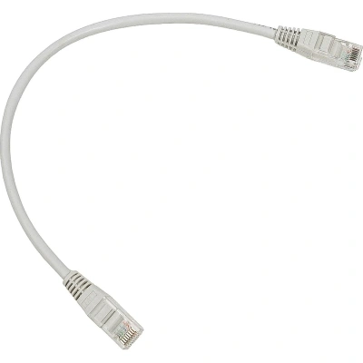 Патч-корд TWT TWT-45-45-0.3-GY UTP кат.5e, 0.3 м, серый