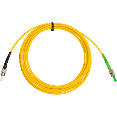 Оптический патч-корд TopLAN симплексный, ST/UPC-ST/APC, SM 9/125, 5 м
