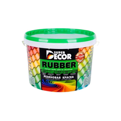Резиновая краска SUPER DECOR RAL 8017 12кг