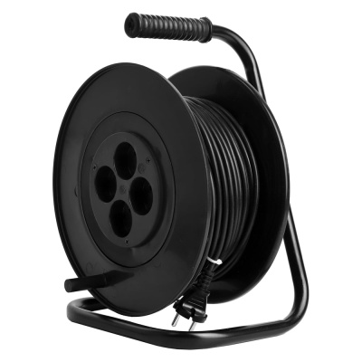 Удлинитель на катушке DEMMAX SKR 4x20 (модель УС-4-20, 4 гнезда, 20м, 2200 Вт, ПВС2х0,75)