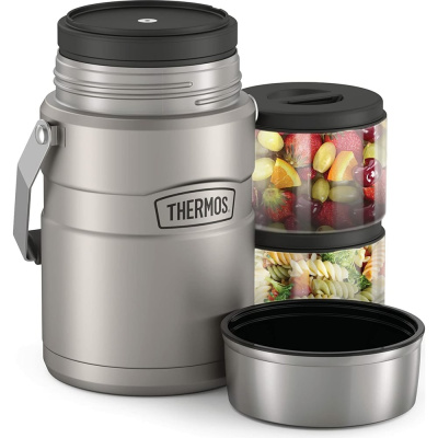 Термос из нержавеющей стали с двумя контейнерами THERMOS