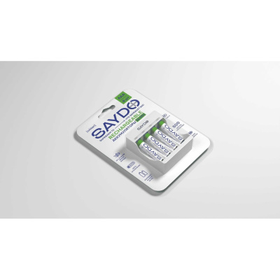 Аккумуляторы SAYDO RECHARGEABLE Ni-MH AАA, ЗУ + блистер 4 шт. SNR402