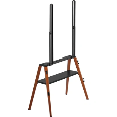Стойка интерьерная Uniteki STB008WOOD с полкой, 32-65, телескопич (30008)