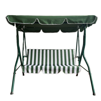 Качели садовые NOSTRESS (НОСТРЕСС) COMFORT SC-003, 3 места, Ш170хГ110хВ153 см, мягкое сиденье, зеленый/белый, 680051