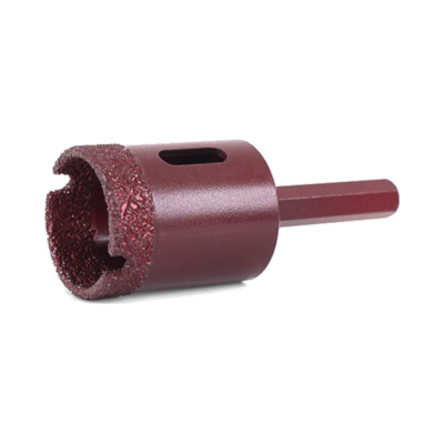 Коронка алмазная вакуумная по камню D28-10W-35L-Ш8 (28х35 мм; хвостовик HEX8 мм) MESSER