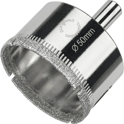 Коронка алмазная по керамике, плитке и стеклу 50 мм Diamond Industrial