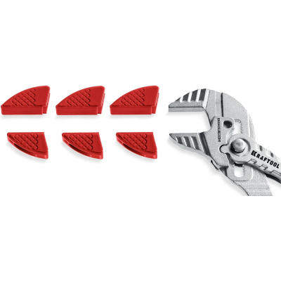 Сменные защитные накладки на губки KRAFTOOL Vise-Wrench для клещей 180 мм, набор из 3-х пар
