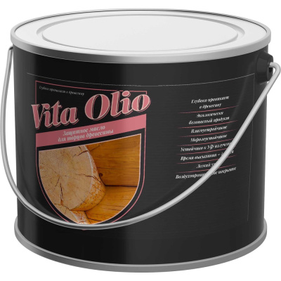 Масло-воск для торцов Vita Olio, бесцветное, 5,0 л