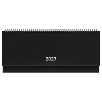 Планинг датированный 2027г., 64л., 285*100, бумвинил, BG, чёрный