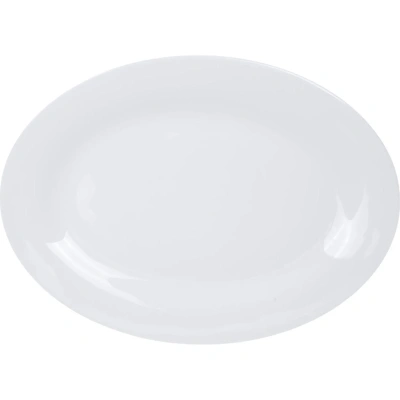 Блюдо овальное Chan Wave Classic, фарфор, белое, 300мм, фк0128