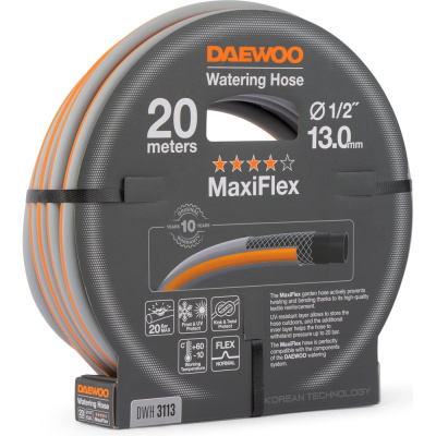 Шланг DAEWOO maxiflex диаметром 1/2 13 мм, 20 м DWH 3113