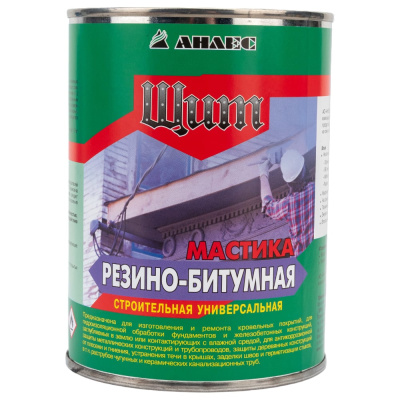 Резино-битумная мастика Анлес Щит 1 л 0,8 кг