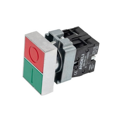 Кнопка ANDELI XB2-BL8325 Пуск-Стоп двойная 1НЗ+1НО