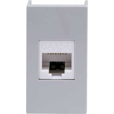 Розетка DKC RJ 45, кат.5E, Viva, 1 модуль, серый, 1 шт.