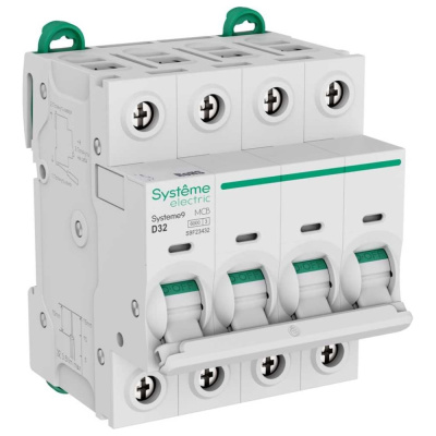 Автоматический выключатель Systeme Electric Systeme9 D 32A 4P 6kA 400В