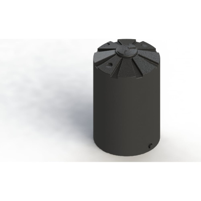 Рециклинговая емкость с крышкой Asplast рц1500д