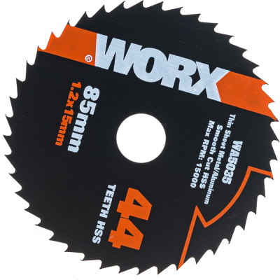 Пильный диск по металлу (44T; 85х1.2х15 мм) WORX