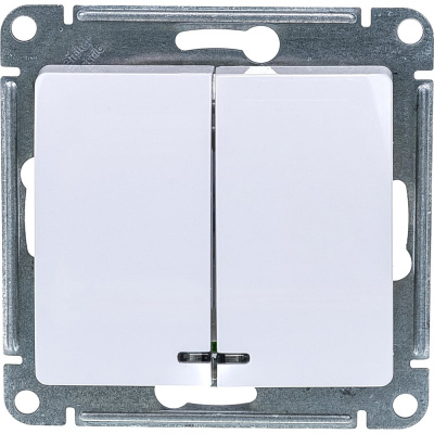 Двухклавишный механизм выключателя Systeme Electric Glossa GSL000153