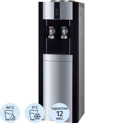 Кулер для воды напольный Ecotronic Экочип V21-L black+silver