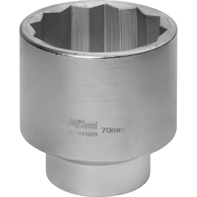 Головка двенадцатигранная (70 мм; 1"DR) AV Steel