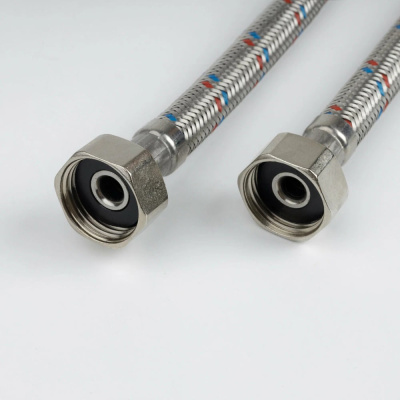 Гибкая подводка IDDIS, F1/2×F1/2, SS304, латунь, 0.6 м