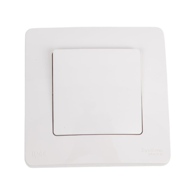 Переключатель Systeme Electric Blanca скрытая установка Белый 1 клавишный IP44 (сх.6), 10A, 250В