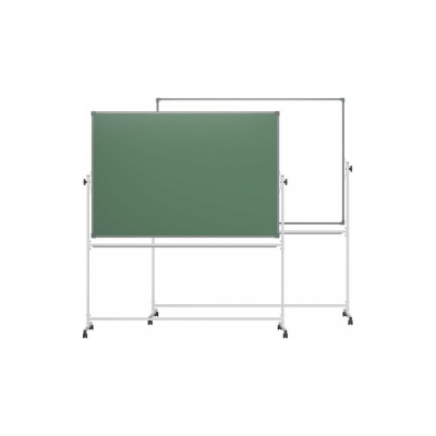 Поворотная магнитно-комбинированная доска BoardSYS 100х150 см, горизонтальная, в алюминиевом профиле 30ПО-150К