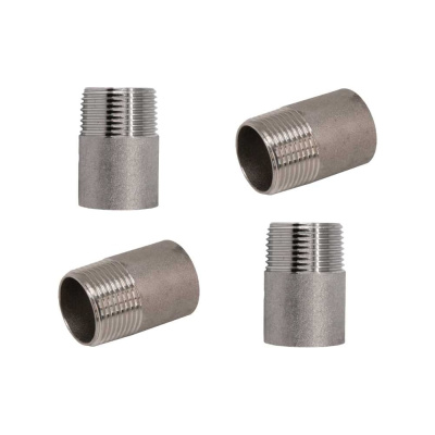 Ниппель приварной NEWKEY нержавеющий, AISI304 DN20 (3/4), (CF8), PN16 набор 4 шт