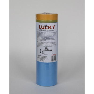 Маскер - защитная плёнка с малярной лентой LUCKY WASHI 150мм х 33м