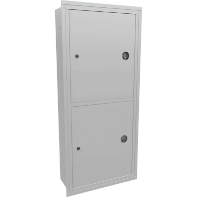 Шкаф пожарный Балтика-01 встроенный ШП-К-320-21 ВЗБ (2ПК) ЗМ 1300x540x230 белый 016-4312