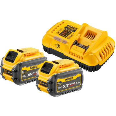 Набор Dewalt DCB118T2: 2 АКБ DCB546, Li-Ion, 18/54 В, 6/2 Ач и быстрое зарядное устройство DCB118, 18/54 В, 8А