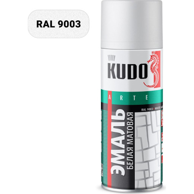 Универсальная эмаль KUDO белая, матовая