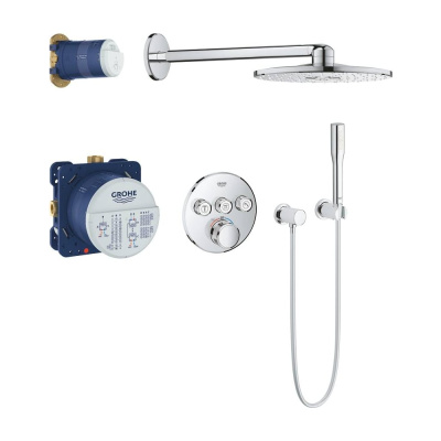 Душевая система с гарнитуром и верхним душем GROHE GRT SmartControl