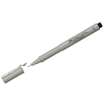 Капиллярная ручка Faber-Castell Ecco Pigment черная, 0.3 мм